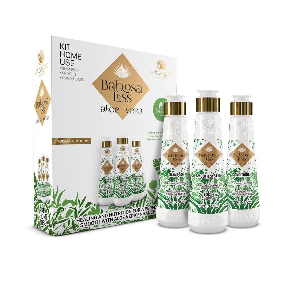 Babosa Liss Aloe Vera™ 200ml Hair Smoothing Set-Vitta Gold